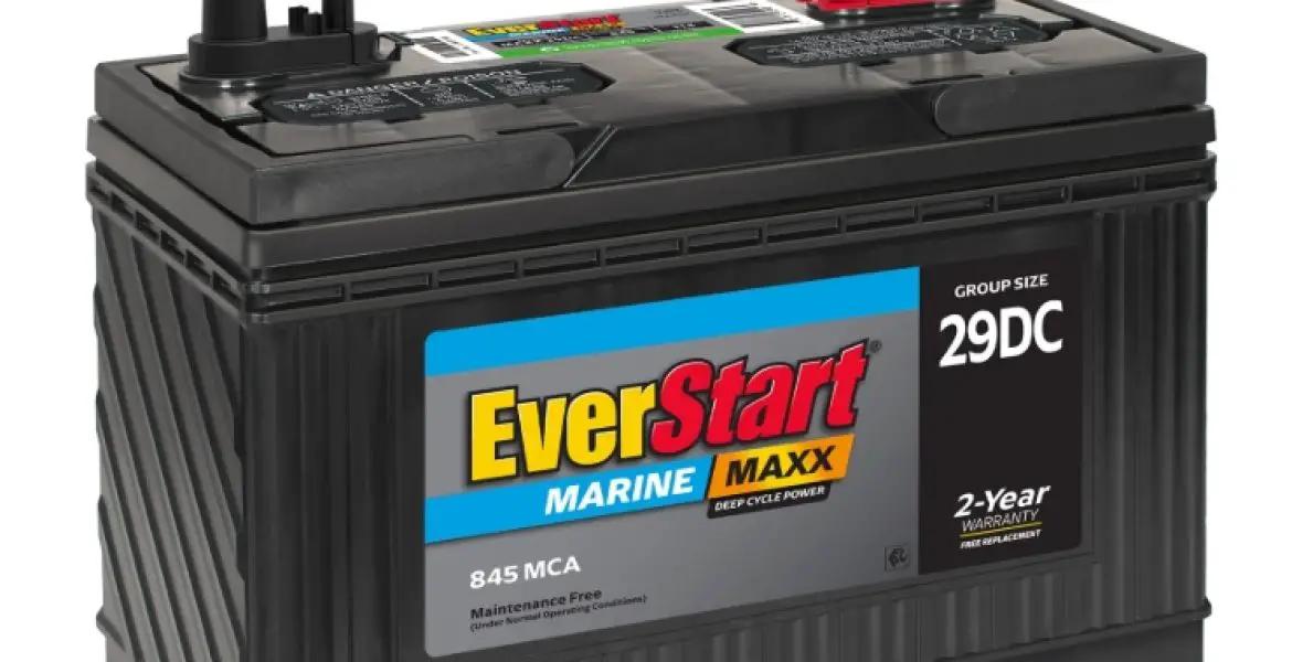 EverStart Maxx Marine Battery, Group Size 29DC 12 Volt, 845 CCA
